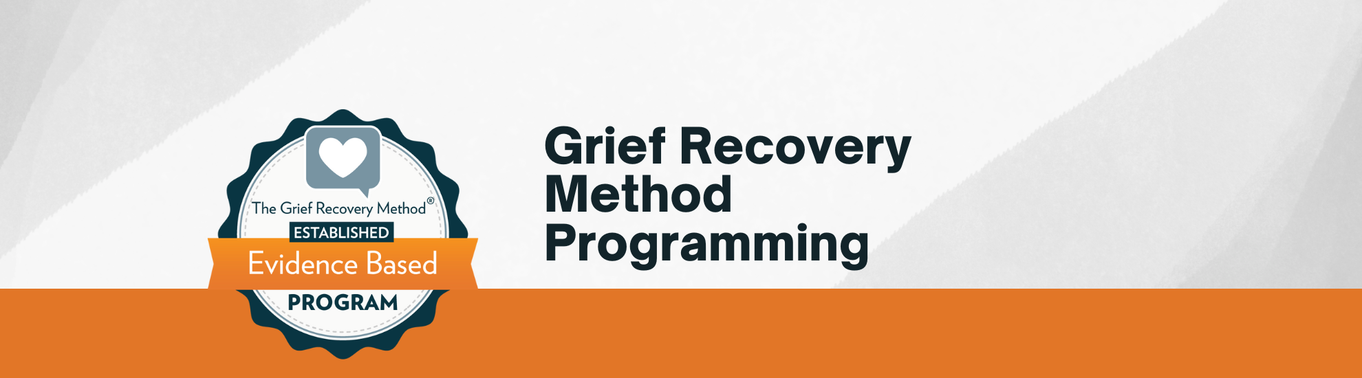 Grief Recovery Method Programming Banner